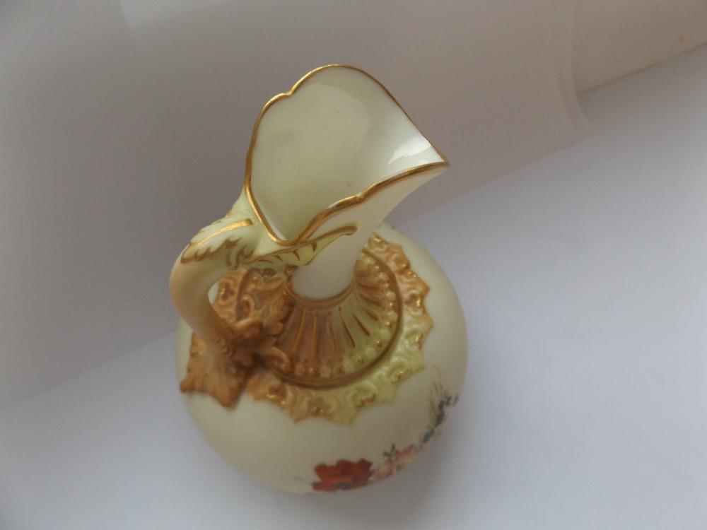 Beautiful Antique Victorian Royal Worcester Jug View X