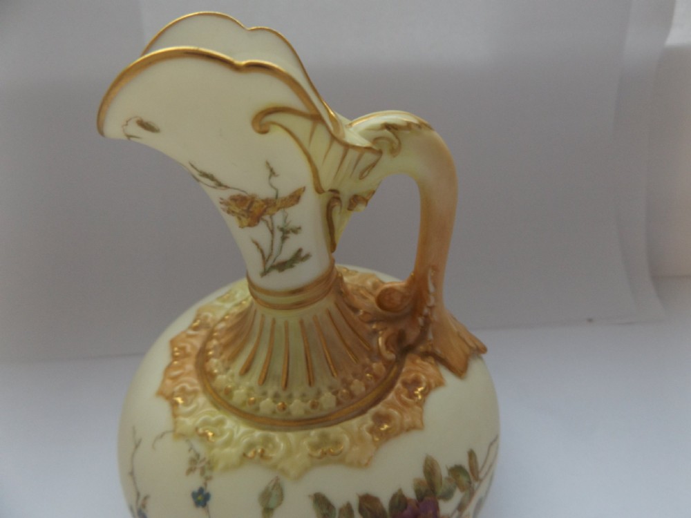 Beautiful Antique Victorian Royal Worcester Jug View XV