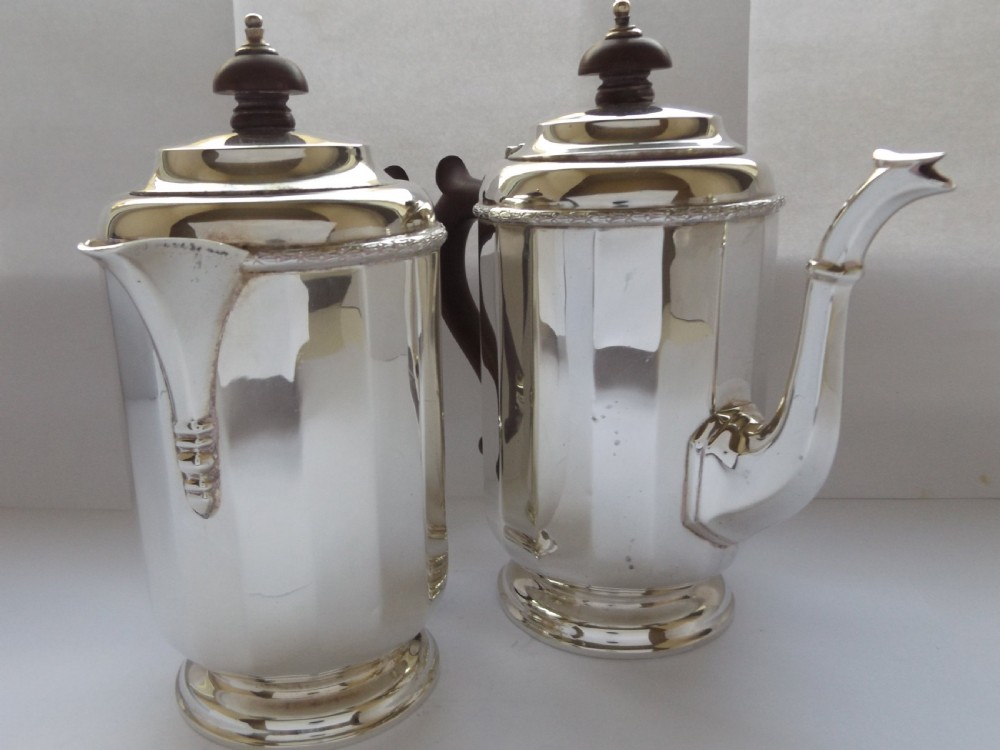 Super Art Deco  Silver Café au Lait Set View II