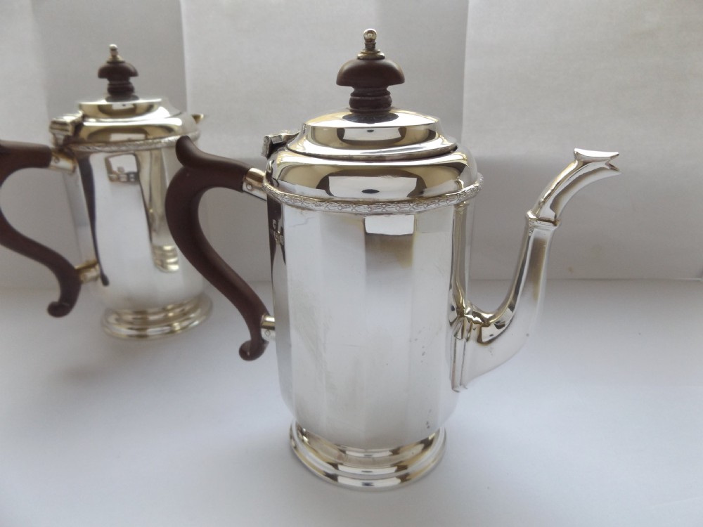 Super Art Deco  Silver Café au Lait Set View V
