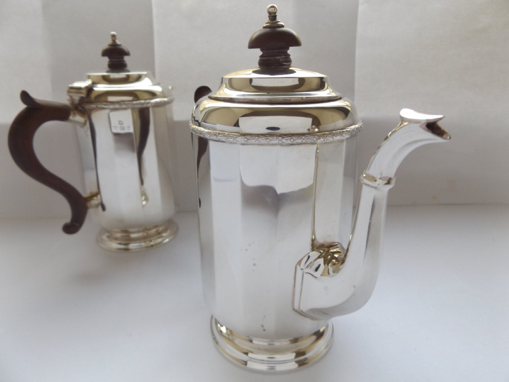 Super Art Deco  Silver Café au Lait Set View VI