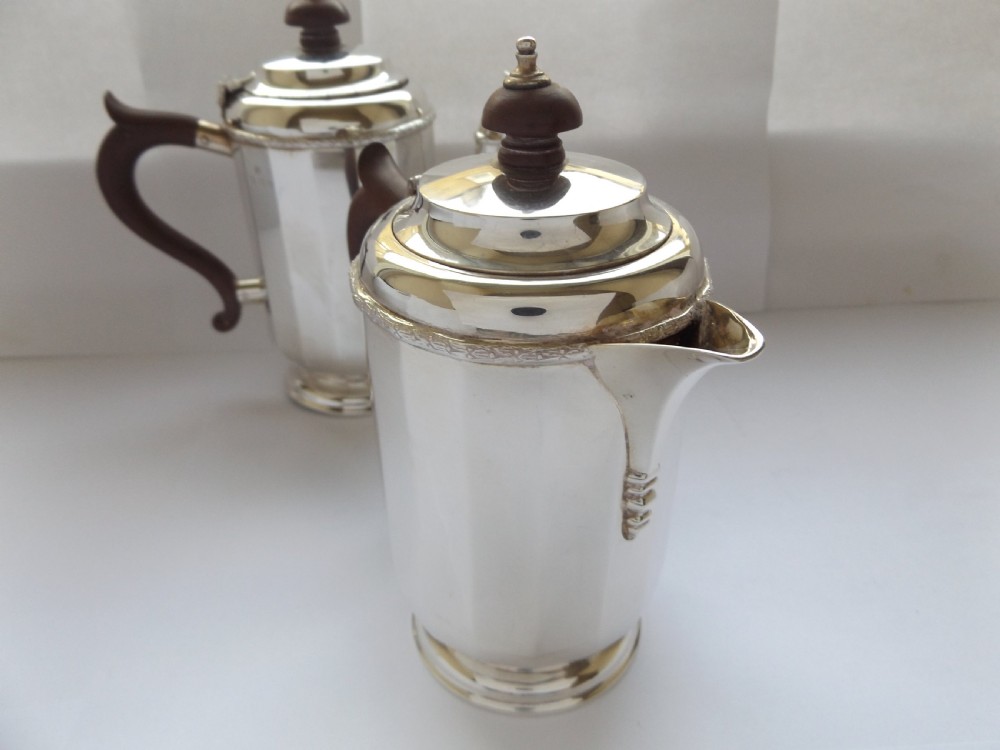 Super Art Deco  Silver Café au Lait Set View VIII