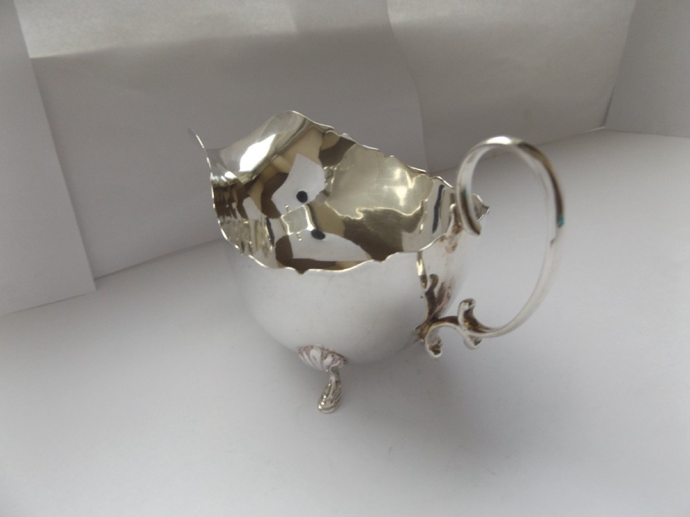 Antique Hallmarked Silver Sauce Boat View III