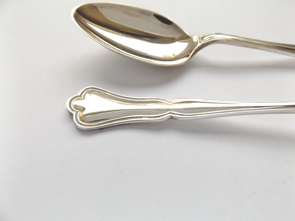 Boxed Set of Six Silver Tea Spoons View V