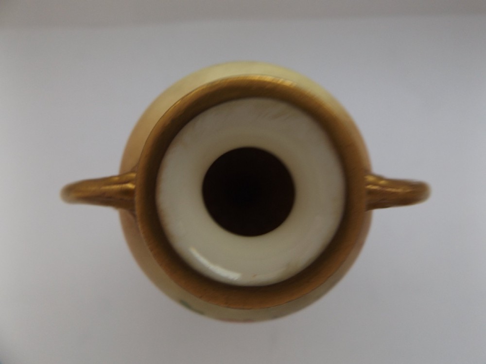 Victorian Hand Painted Royal Worcester Vase View XI