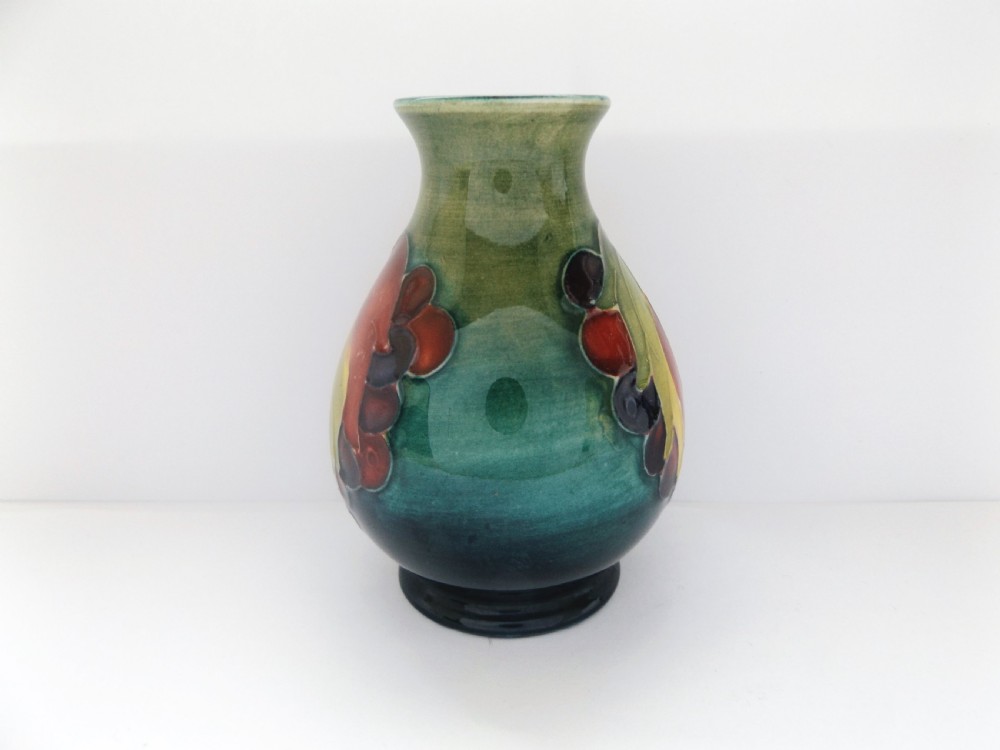 Lovely Moorcroft Leaf and Berry Pattern Small Vase View III