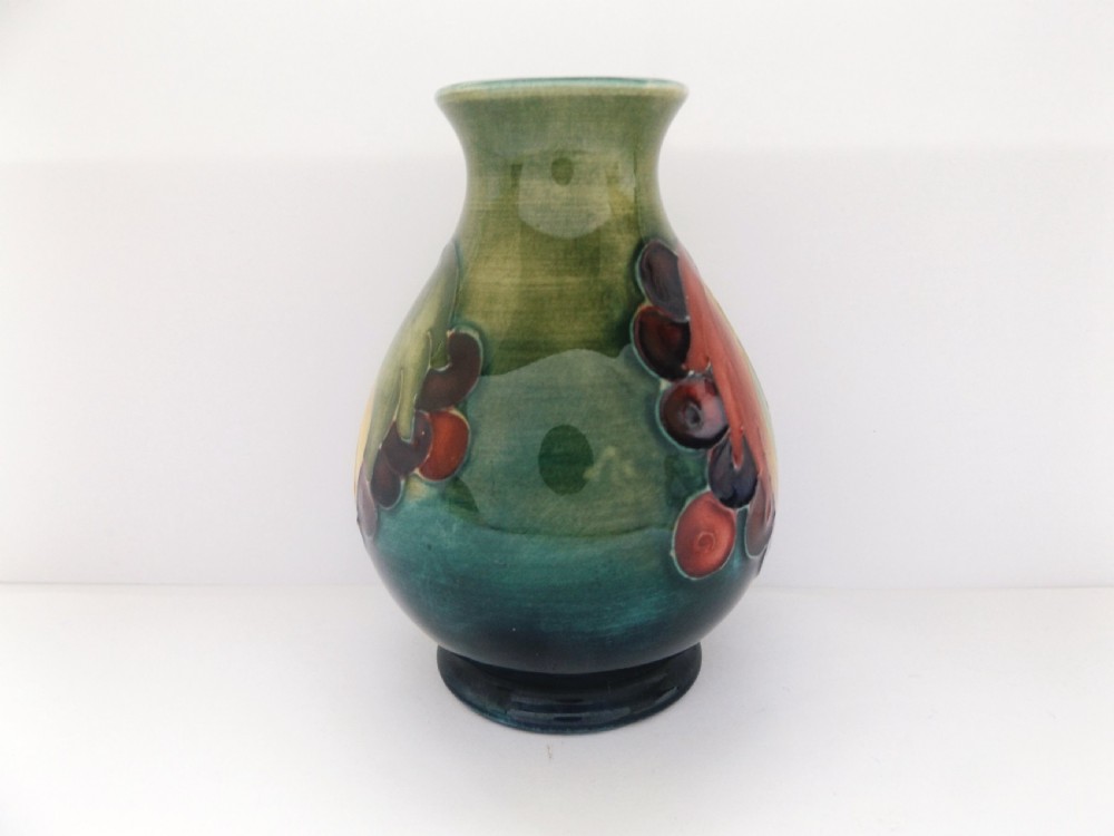 Lovely Moorcroft Leaf and Berry Pattern Small Vase View VII