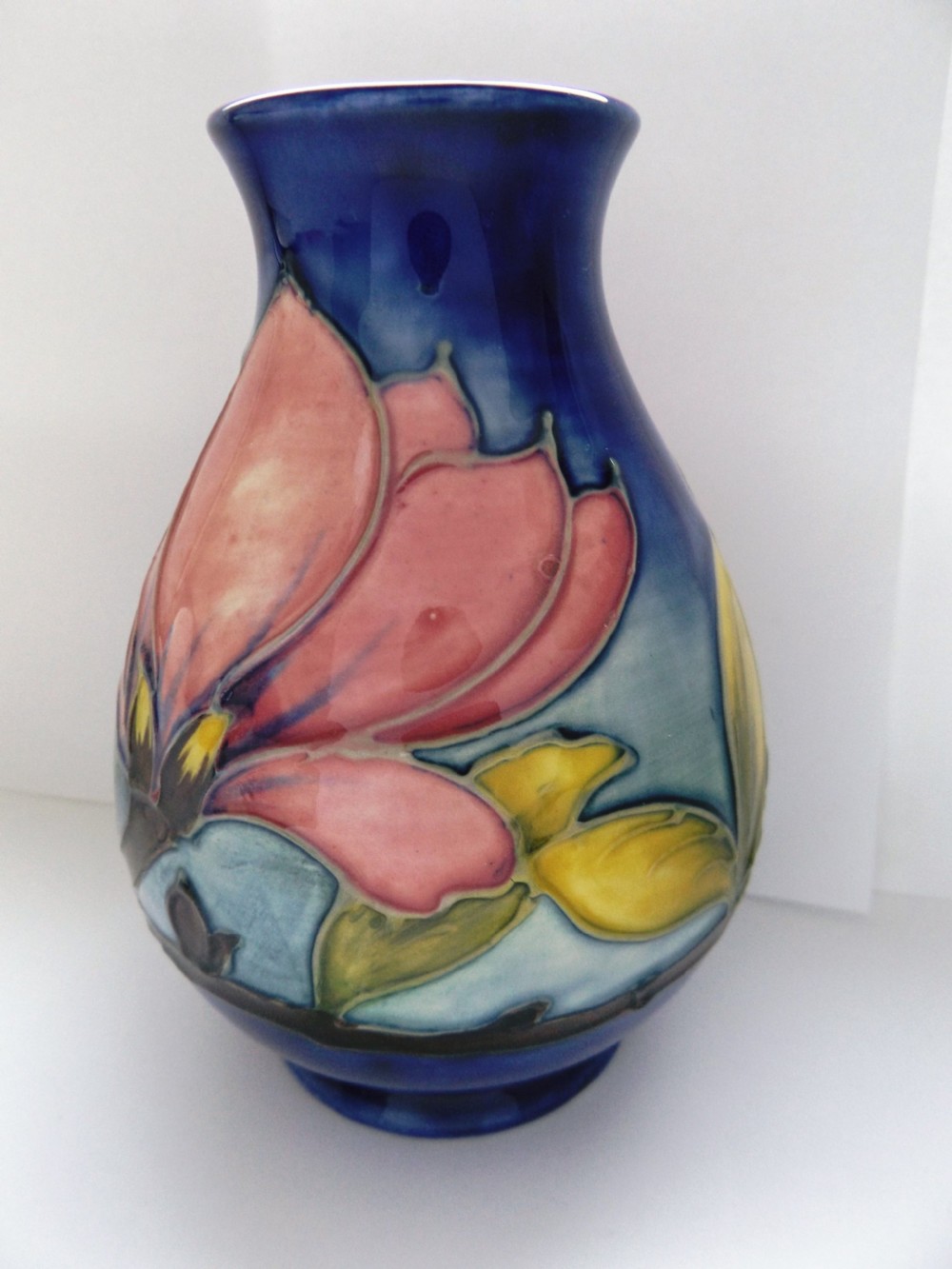 Lovely Moorcroft Magnolia Pattern Medium Vase View II