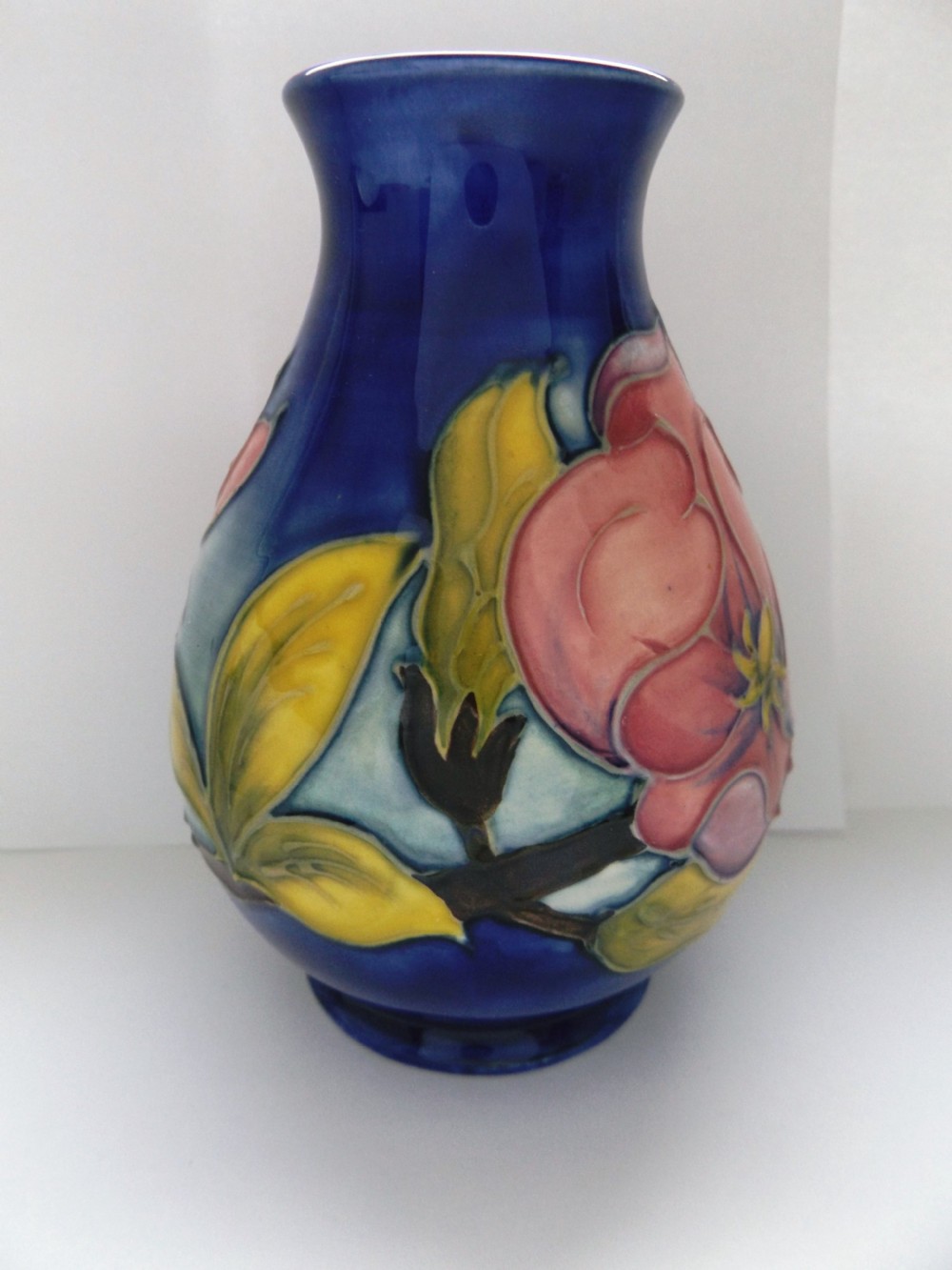 Lovely Moorcroft Magnolia Pattern Medium Vase View III