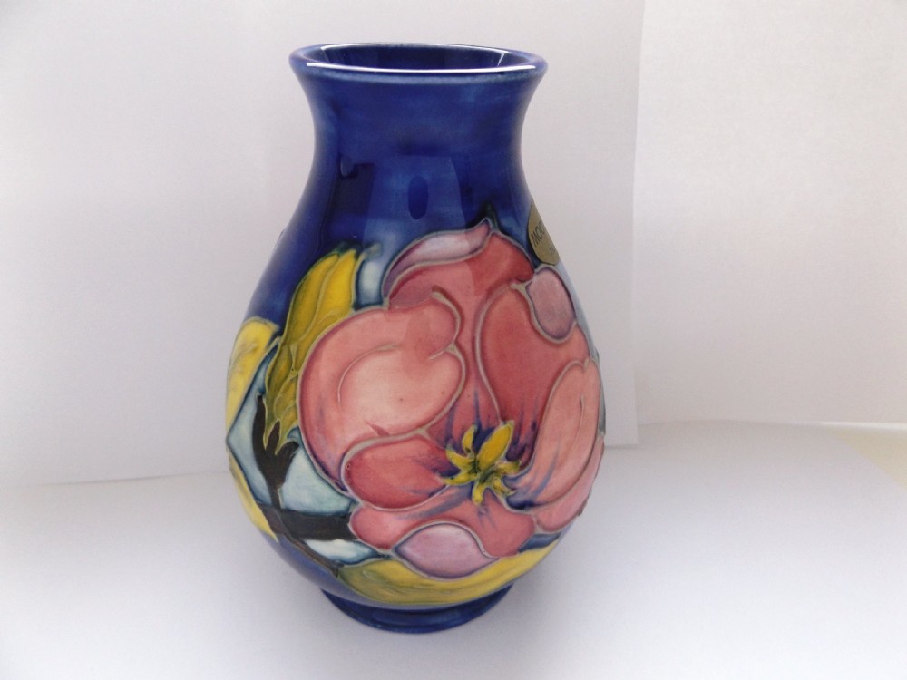 Lovely Moorcroft Magnolia Pattern Medium Vase View V