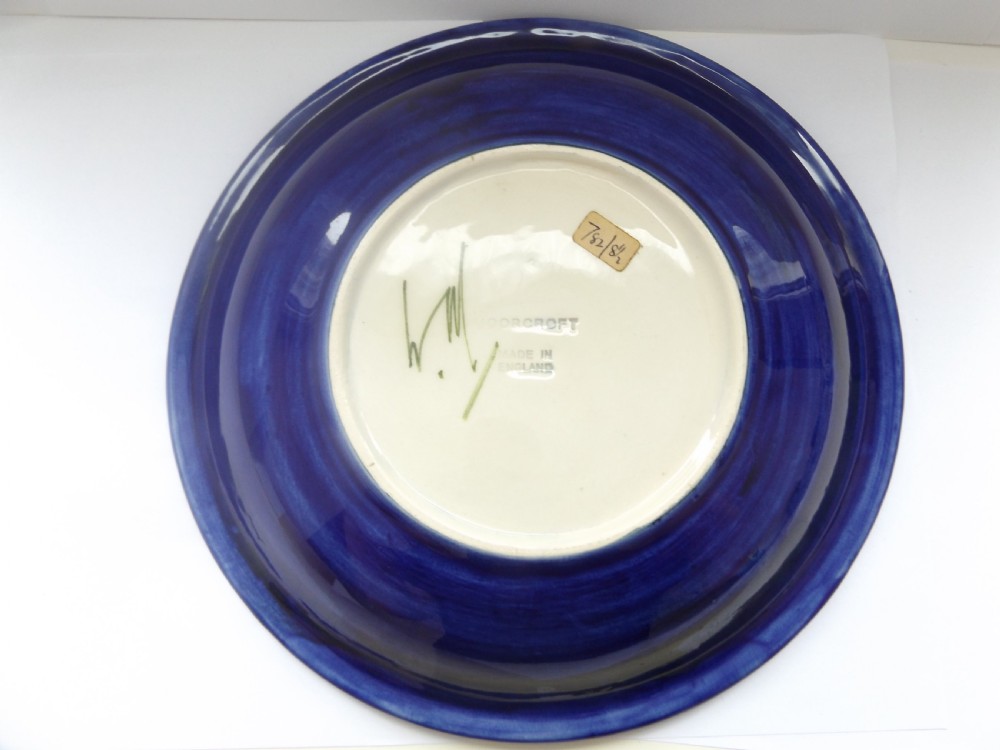 Large Moorcroft Magnolia Pattern Plate View VIII