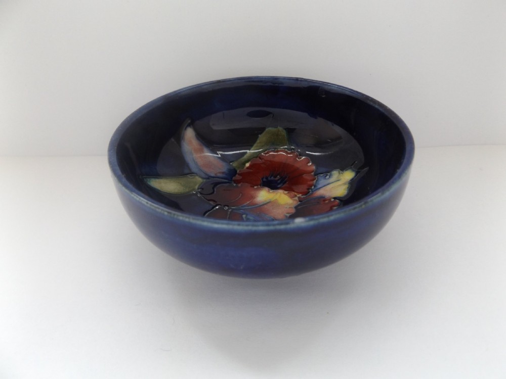 Lovely Moorcroft Orchid Pattern Bowl View III