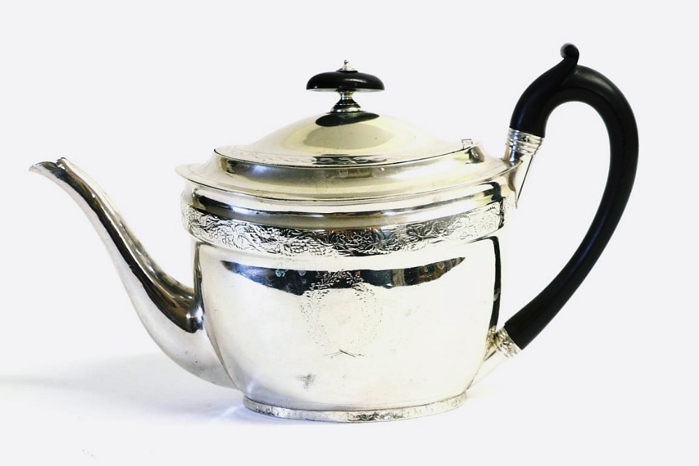 Superb Georgian Hallmarked Silver Teapot