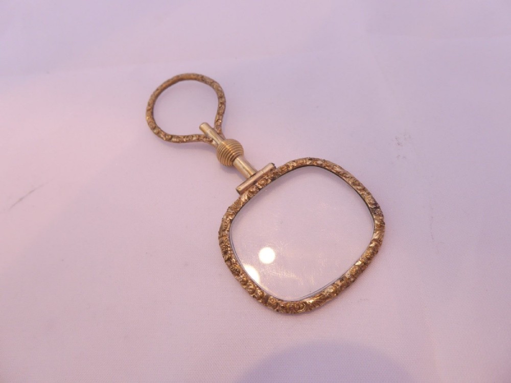 Superb Georgian 9ct Gold Framed Magnifying Glass