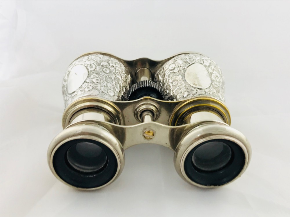 A Pair of Late Victorian Silver Mounted Binoculars  View V