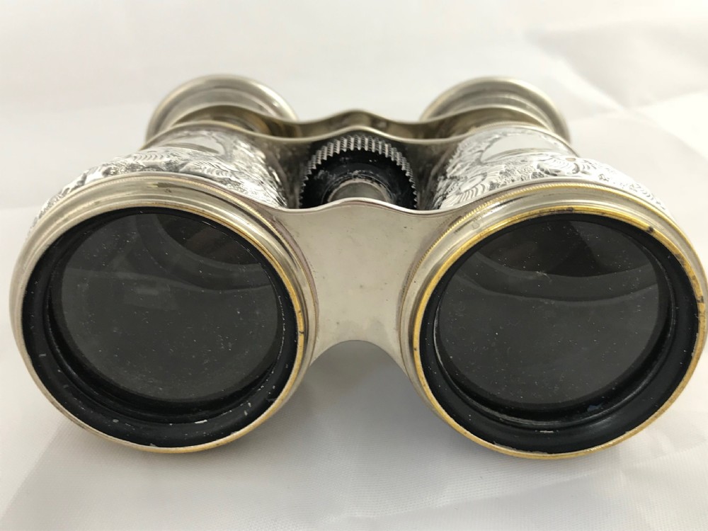 A Pair of Late Victorian Silver Mounted Binoculars  View VII