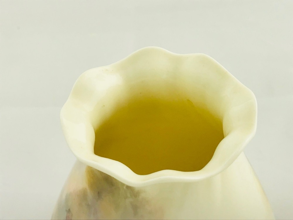 Lovely Royal Worcester Bag Shape Vase James Stinton View VIII