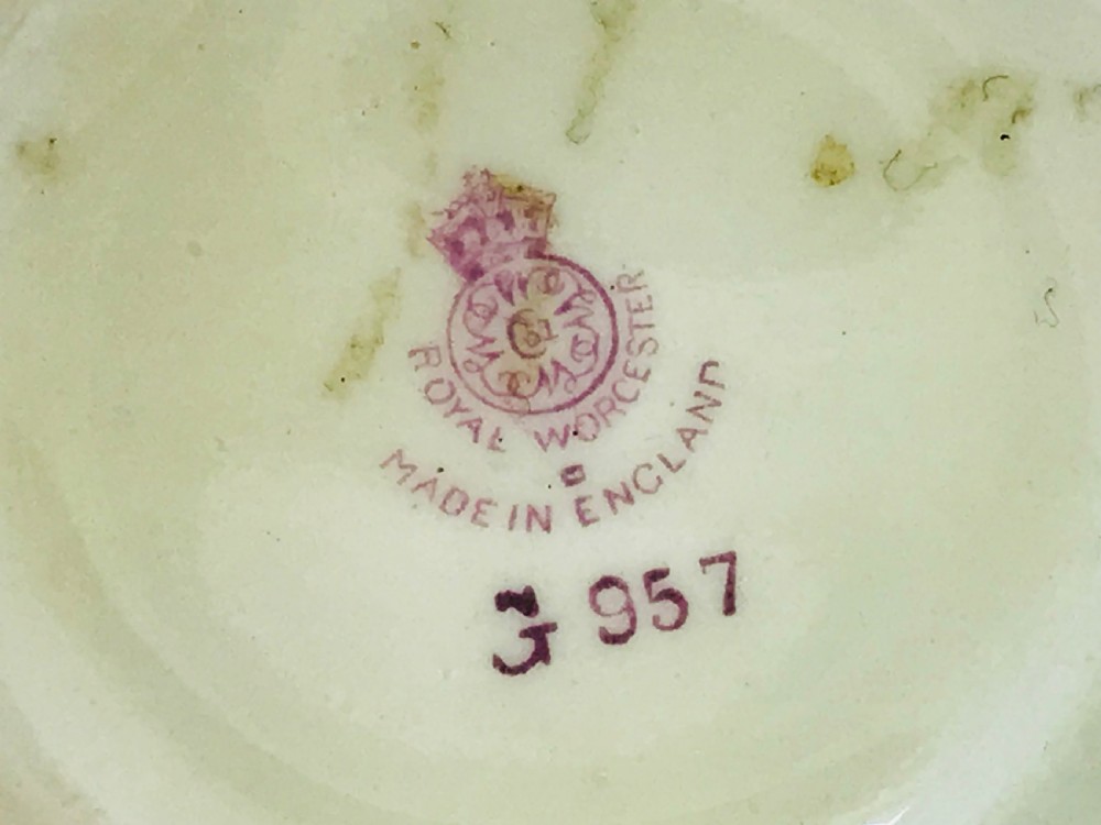 Lovely Royal Worcester Bag Shape Vase James Stinton View IX