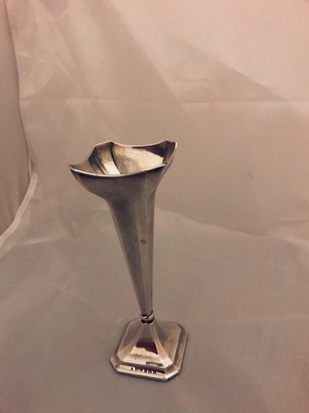 Sterling Silver 1922 Art Deco Vase PRICE REDUCED View III