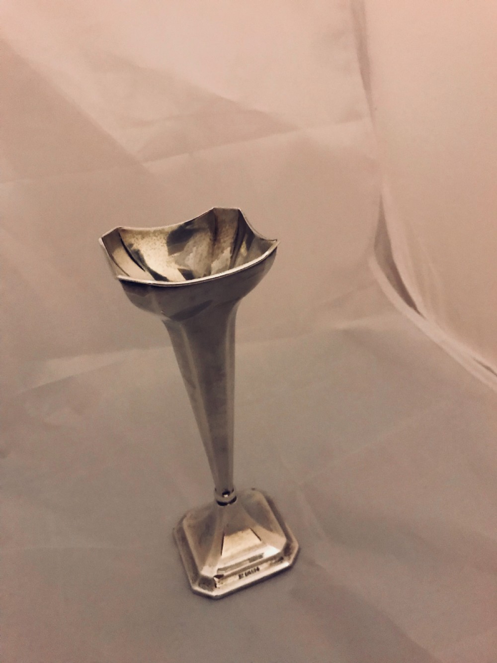 Sterling Silver 1922 Art Deco Vase PRICE REDUCED View V