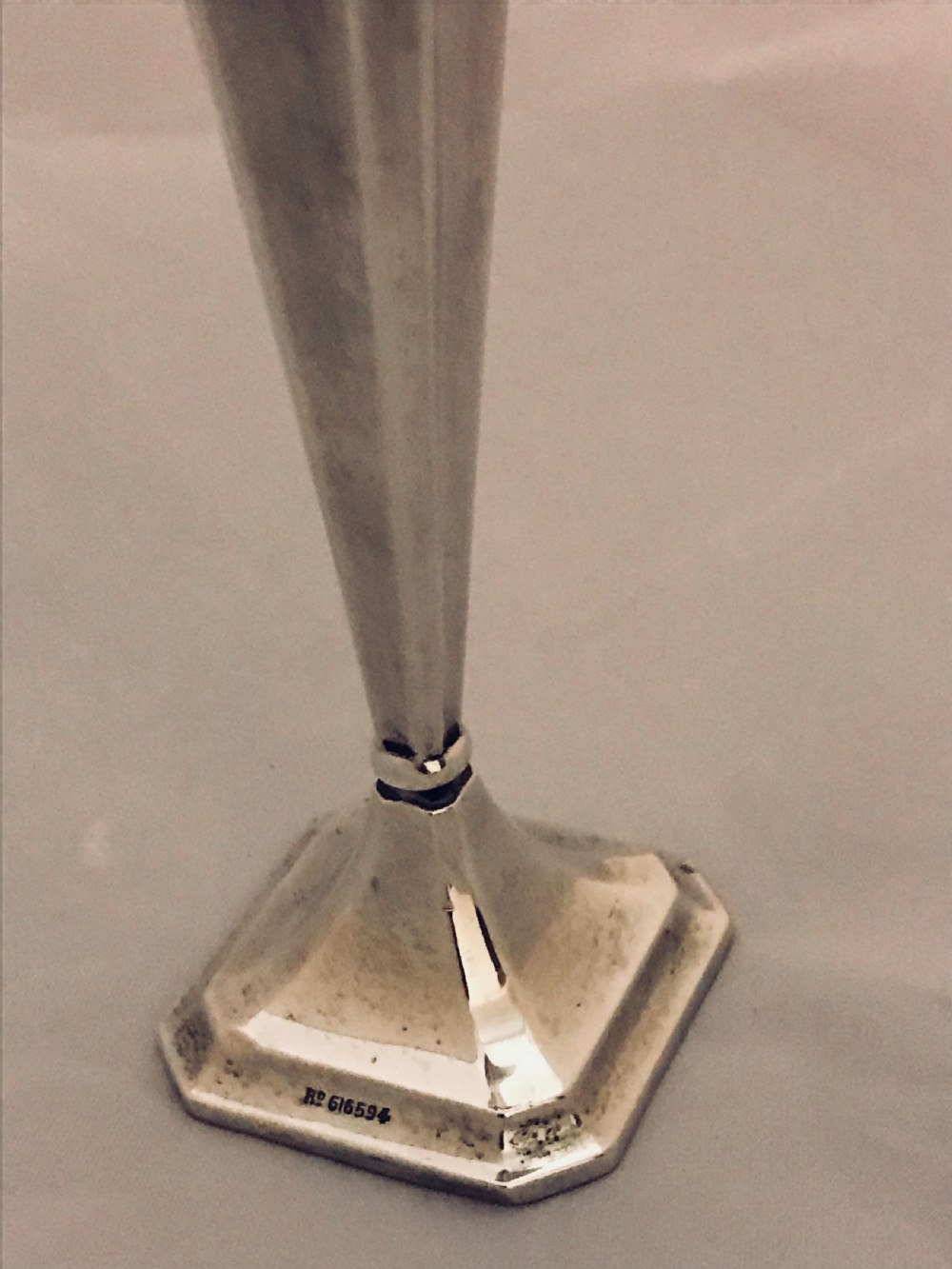 Sterling Silver 1922 Art Deco Vase PRICE REDUCED View VIII