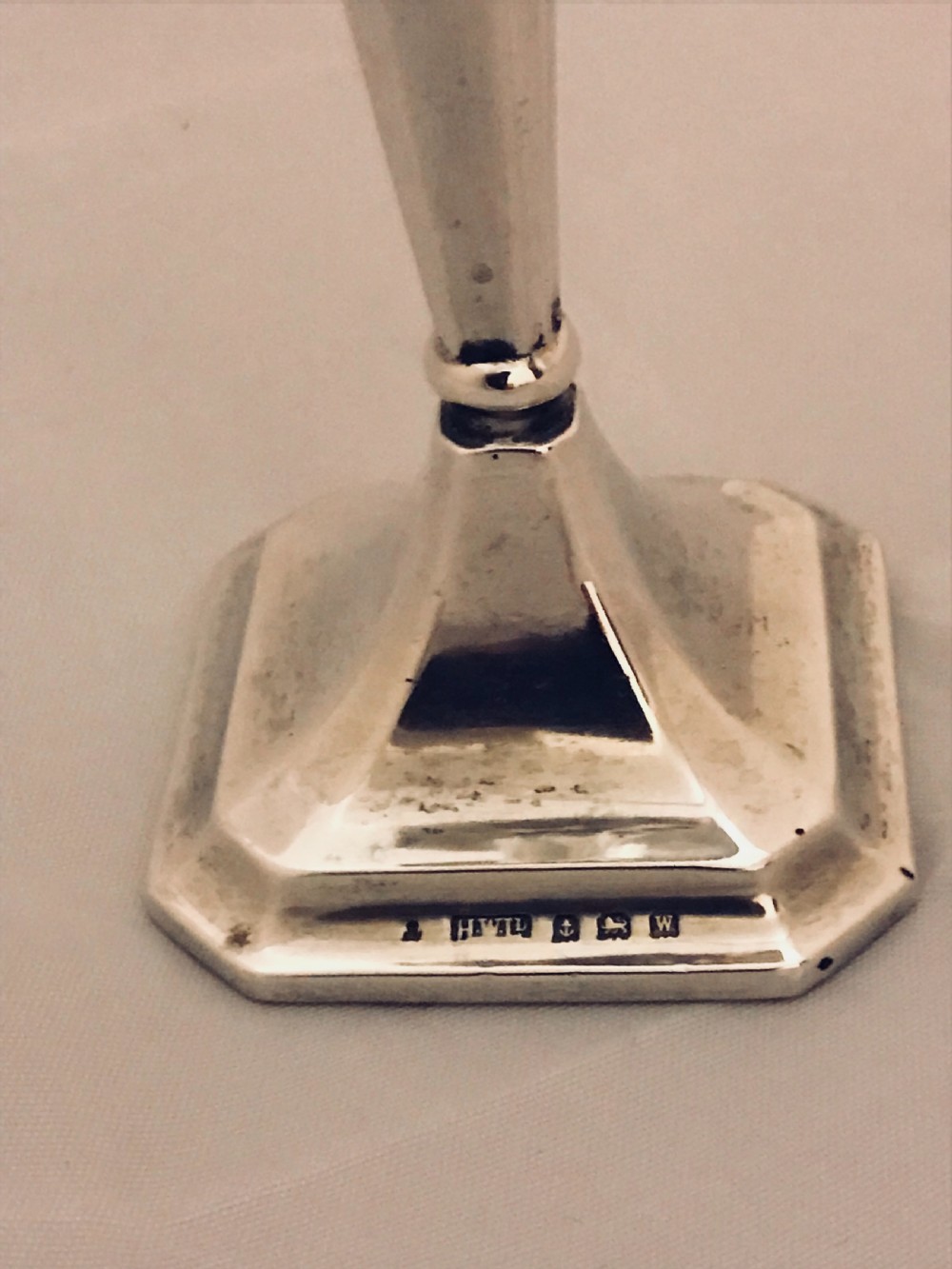 Sterling Silver 1922 Art Deco Vase PRICE REDUCED View IX