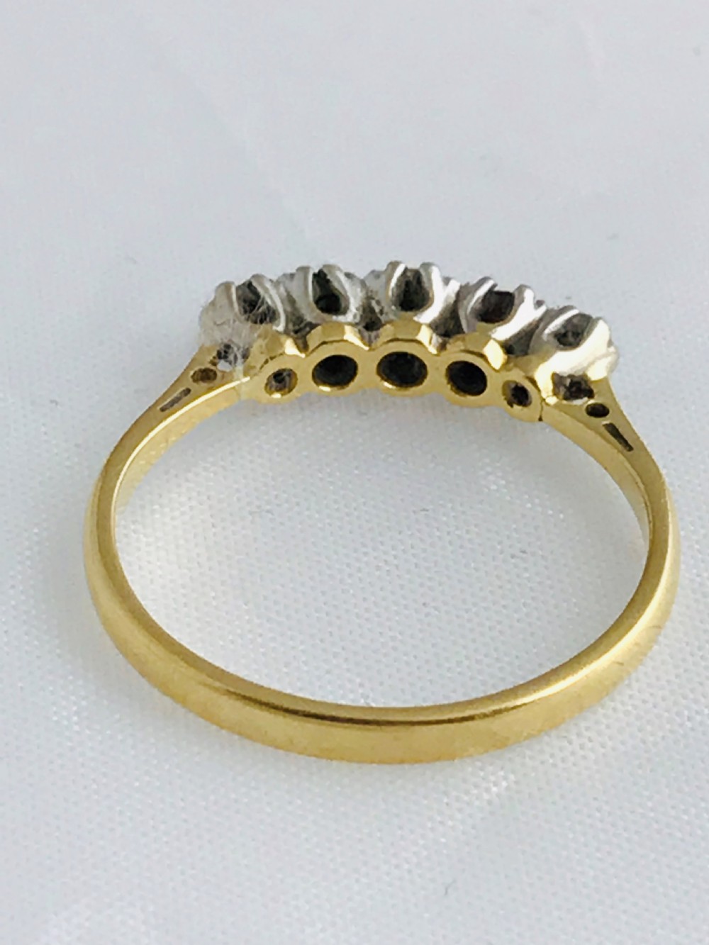 Super Edwardian 18ct Gold Ruby & Diamond Gypsy Ring View XIV