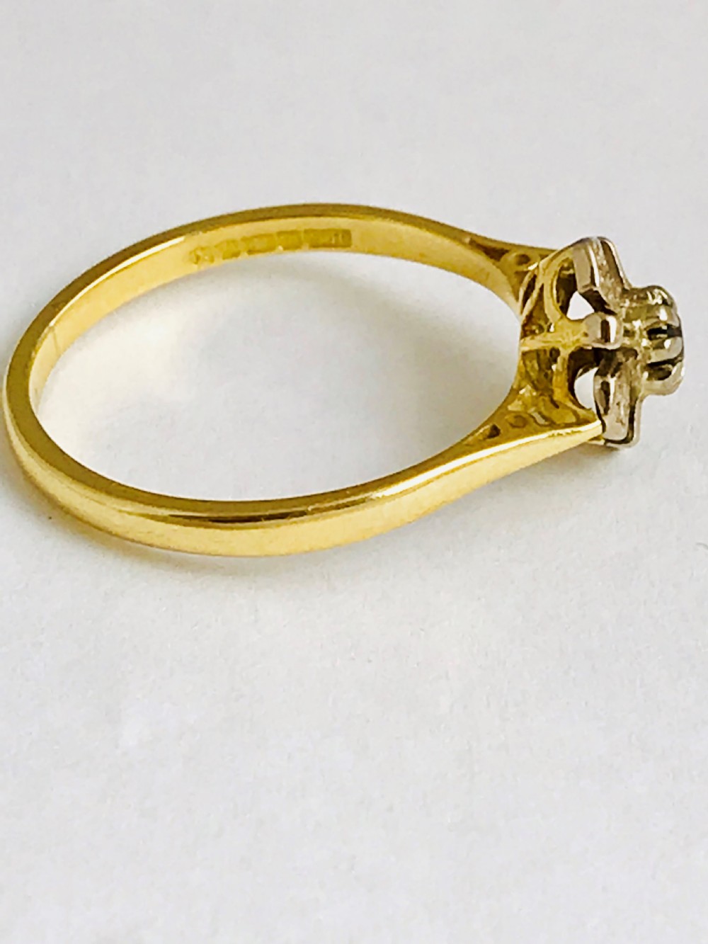 Victorian 18ct Gold Diamond and Sapphire Ring View IV