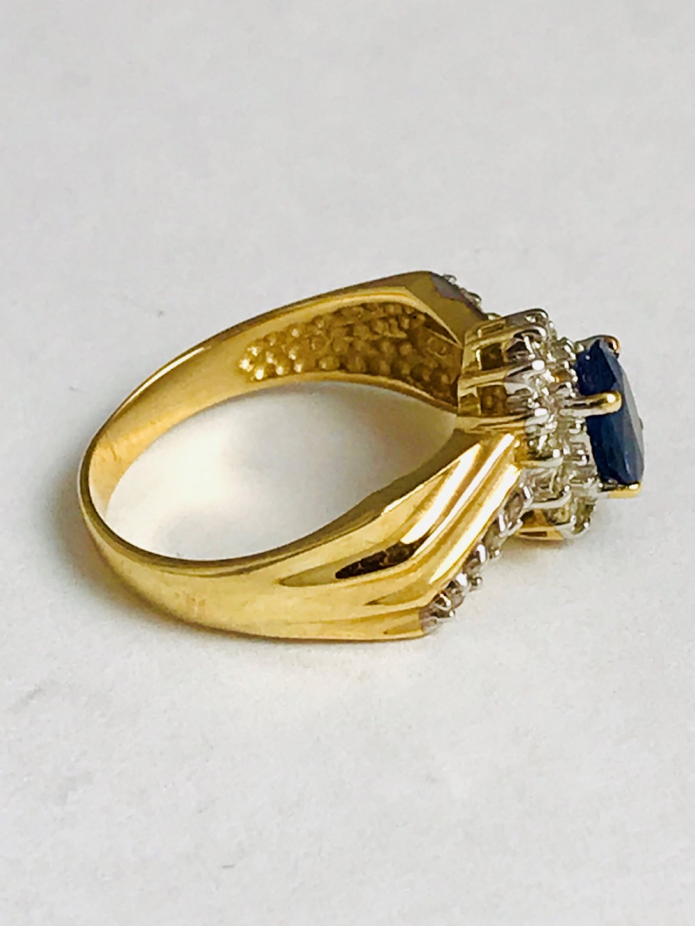 Lovely Vintage 14ct Gold Sapphire & Diamond Ring
 View IV