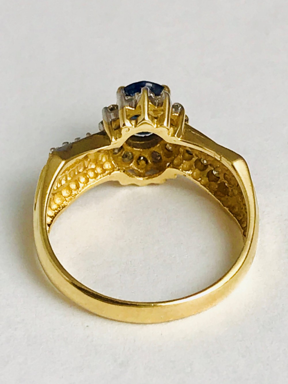 Lovely Vintage 14ct Gold Sapphire & Diamond Ring
 View VI