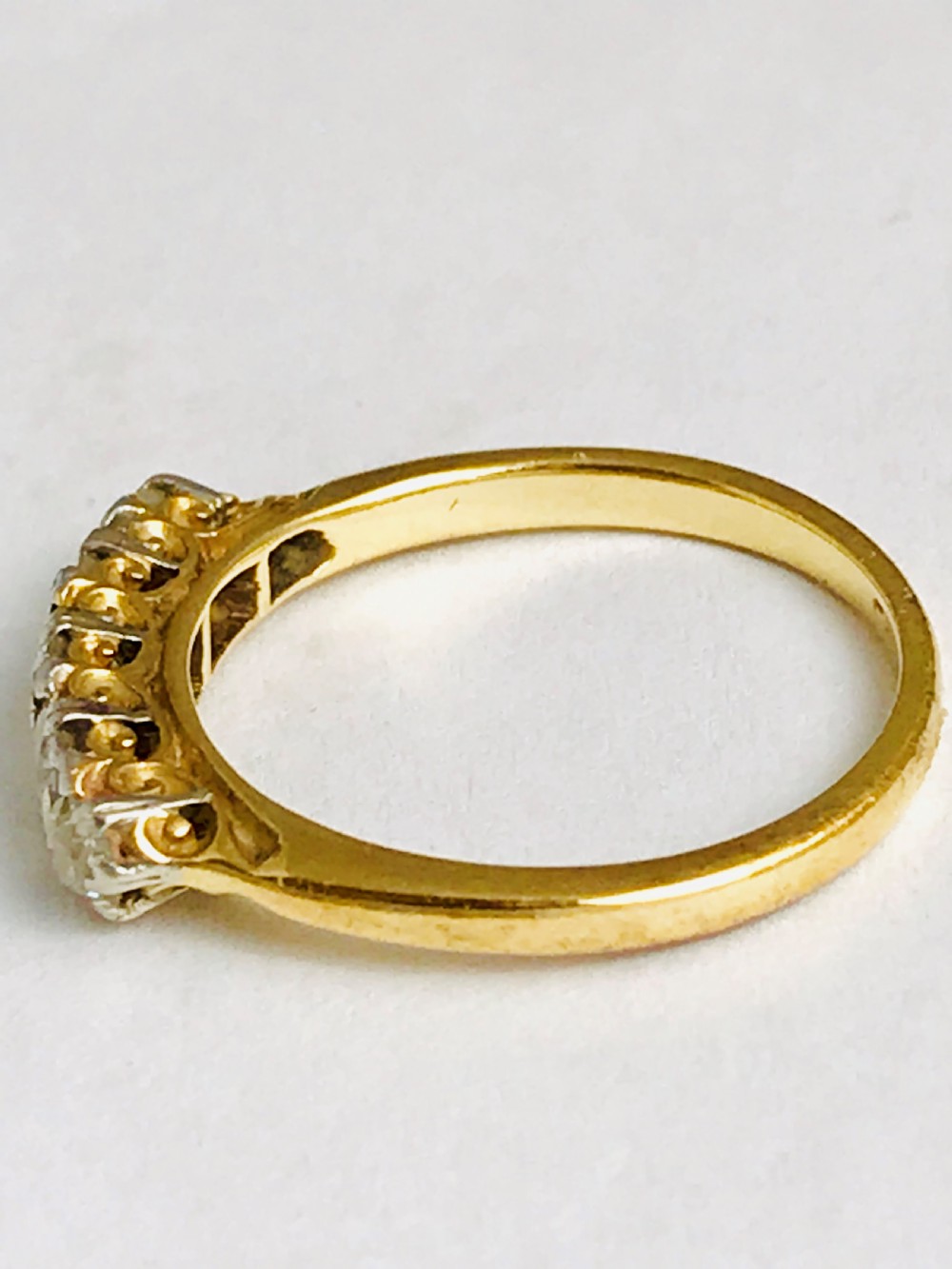 Beautiful Victorian 18ct Gold Five Stone Old Cut Diamond Ring 0.6ct View VII