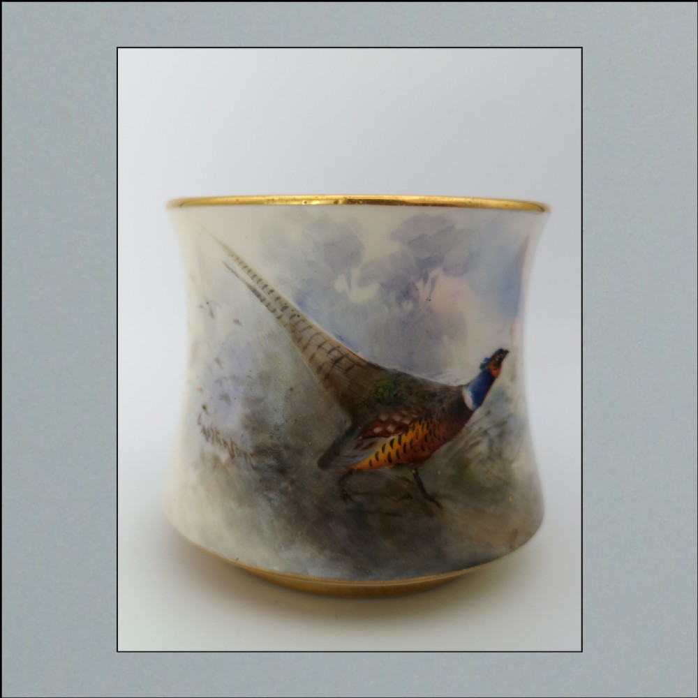 Lovely Edwardian Small Royal Worcester Vase James Stinton