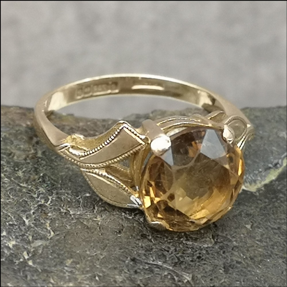 9ct Gold Citrine Ring