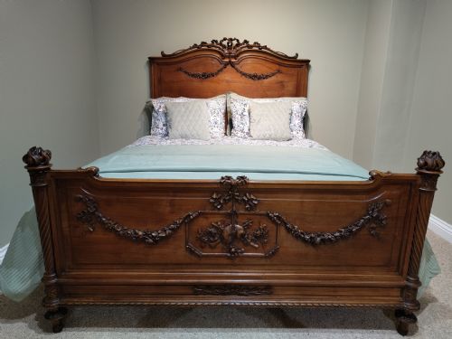 ANTIQUE FRENCH KING SIZED BED - ADDITIONAL PHOTO 13