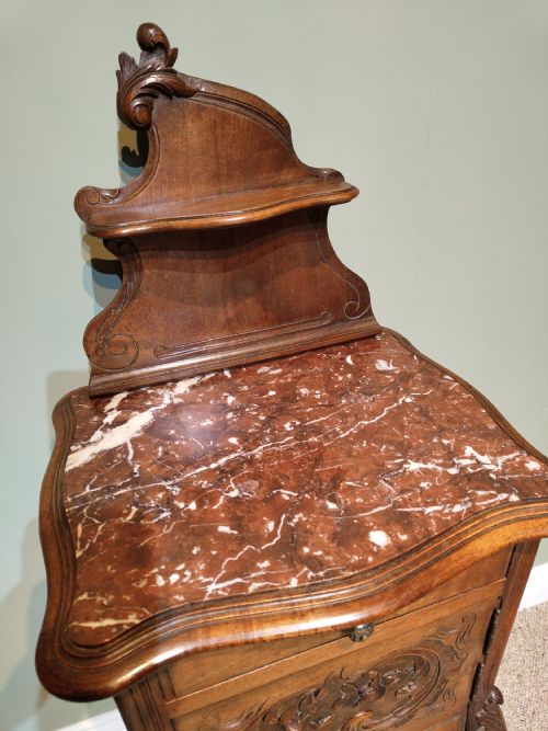 ANTIQUE FRENCH LOUIS XV STYLE BEDSIDE CABINET - ADDITIONAL PHOTO 6