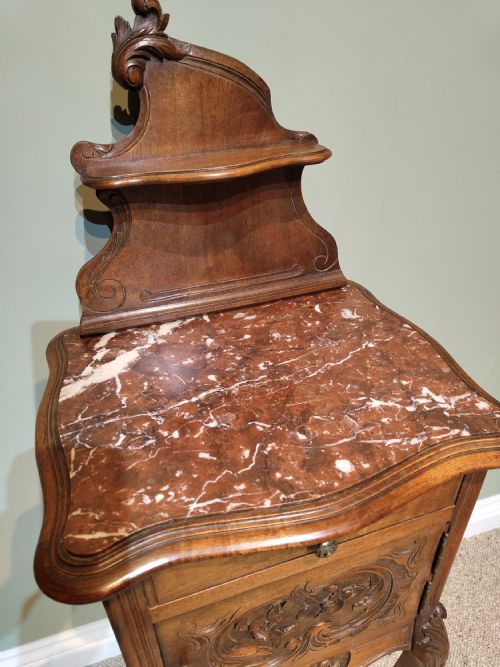ANTIQUE FRENCH LOUIS XV STYLE BEDSIDE CABINET - ADDITIONAL PHOTO 7