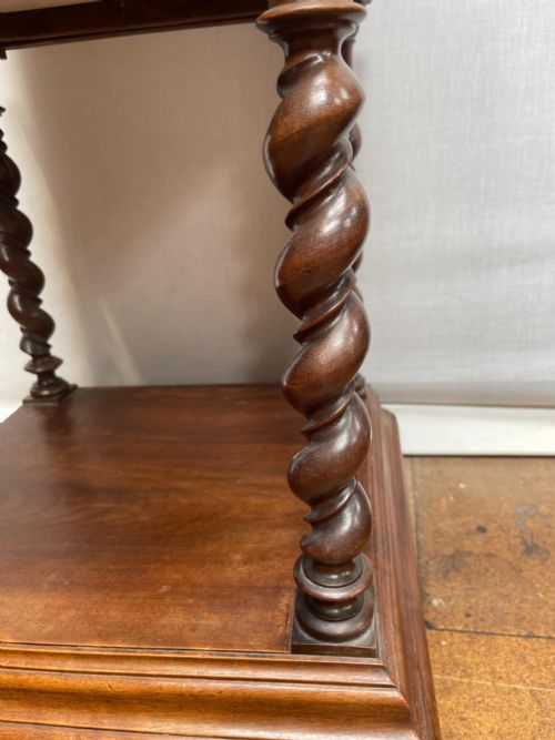 ANTIQUE FRENCH LOUIS XIII BEDSIDE CABINET - ADDITIONAL PHOTO 4
