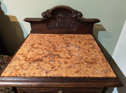 ANTIQUE FRENCH BEDSIDECABINET - ADDITIONAL PHOTO 1