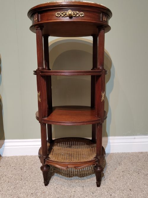ANTIQUE PAIR OF BEDSIDE CABINETS - ADDITIONAL PHOTO 4