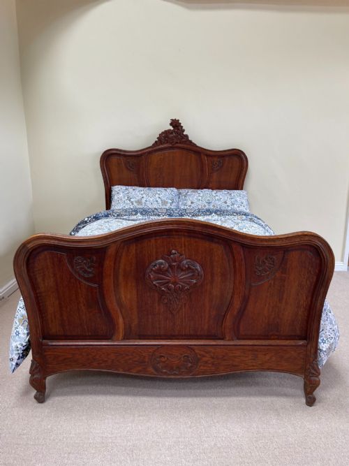 ANTIQUE FRENCH DOUBLE BED - ADDITIONAL PHOTO 1