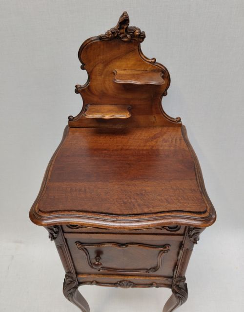 ANTIQUE FRENCH BEDSIDE CABINET - ADDITIONAL PHOTO 1