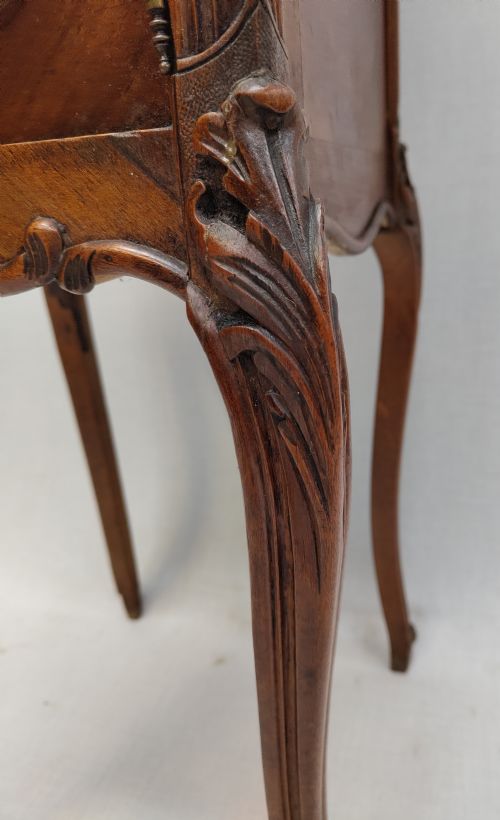 ANTIQUE FRENCH BEDSIDE CABINET - ADDITIONAL PHOTO 6