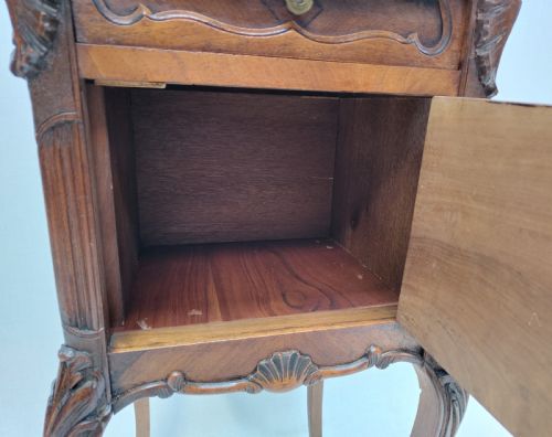 ANTIQUE FRENCH BEDSIDE CABINET - ADDITIONAL PHOTO 9