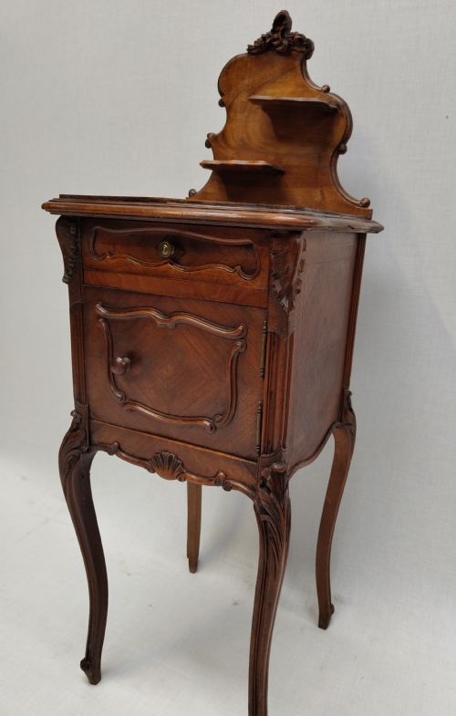 ANTIQUE FRENCH BEDSIDE CABINET - ADDITIONAL PHOTO 11