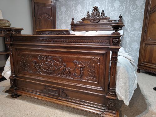 ANTIQUE FRENCH KING SIZED BED - ADDITIONAL PHOTO 2
