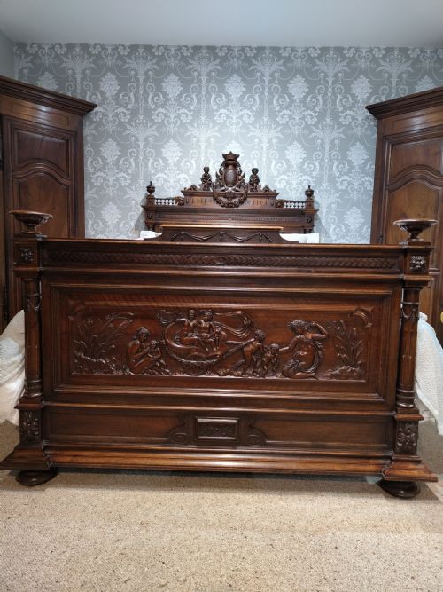 ANTIQUE FRENCH KING SIZED BED - ADDITIONAL PHOTO 3
