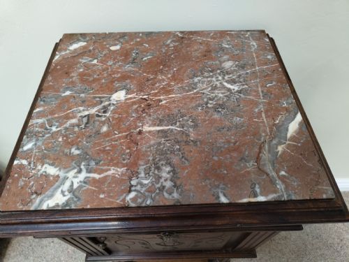 ANTIQUE BEDSIDE CABINET - ADDITIONAL PHOTO 5