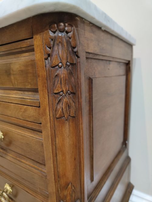 ANTIQUE PAIR OF BEDSIDE CABINET - ADDITIONAL PHOTO 11