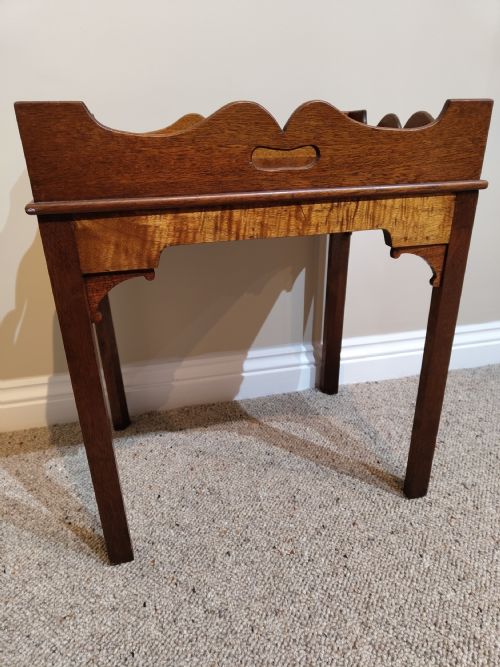 ANTIQUE TRAY TOP TABLE - ADDITIONAL PHOTO 1