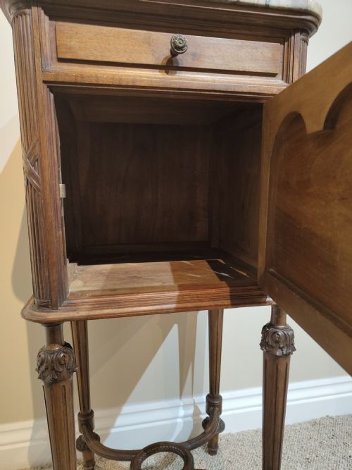 ANTIQUE BEDSIDE CABINET - ADDITIONAL PHOTO 2